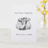 Hump Day Camel Couple Valentine's Anniversary Karte (Gelbe Blume)