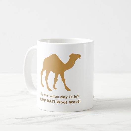 Hump Day Camel Kaffee Latte Tasse (Vorderseite Links)