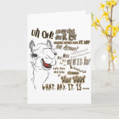 Hump Day Camel Karte (Gelbe Blume)