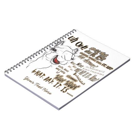 Hump Day Camel Notizblock (Linke Seite)