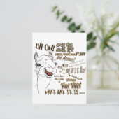 Hump Day Camel Postkarte (Stehend Vorderseite)