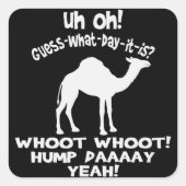 Hump Day Camel Stickers (Vorderseite)