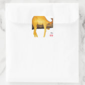 Hump Day Camel .. überschwänglich Quadratischer Aufkleber (Tasche)