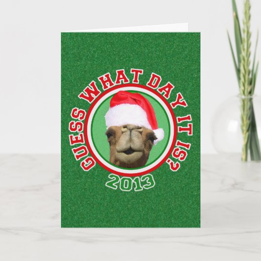 Hump Day Camel Weihnachten Grußkarten (Vorderseite)