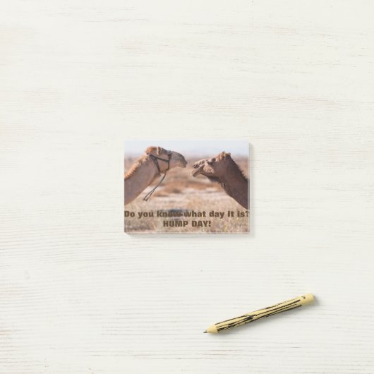 Hump Day Camels Post-it Klebezettel (Auf Schreibtisch)