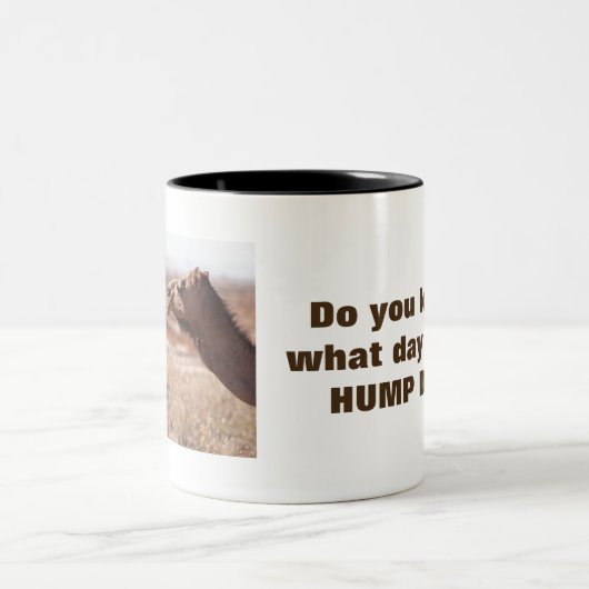 Hump Day Camels Zweifarbige Tasse (Mittel)