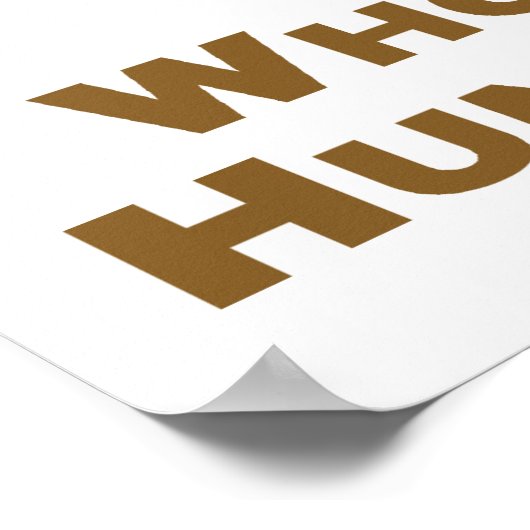 Hump Day Poster (Ecke)