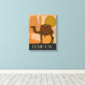 Hump Day Print Leinwanddruck (Insitu (Holzboden))