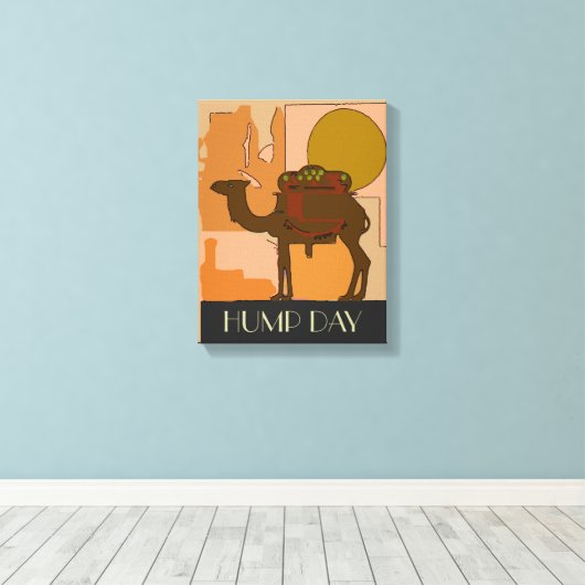 Hump Day Print Leinwanddruck (Insitu (Holzboden))