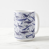 Humpback and Fin Whales Kaffeetasse (VorderseiteRechts)