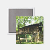 Humpback Covered Bridge Magnet (Vorderseite/Rückseite)