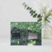 Humpback Covered Bridge Postkarte (Stehend Vorderseite)