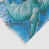 Humpback Family Vintage Karte Seidenpapier (Ausschnitt)