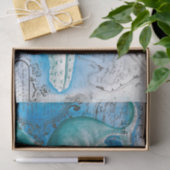 Humpback Family Vintage Karte Seidenpapier (Geschenk)