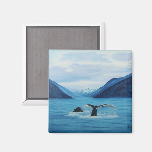 Humpback Haven Magnet (Vorderseite/Rückseite)