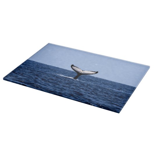 Humpback Wal im Ozean Schneidebrett (Ecke)