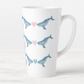 Humpback Walregenbogenherzen 17oz Latte Tasse (Rechts)