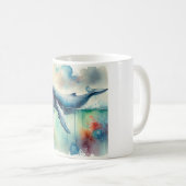 Humpback whale 220824AREF108 - Watercolor Kaffeetasse (VorderseiteRechts)