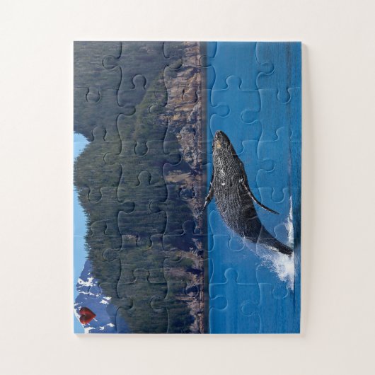 Humpback Whale Alaska Puzzle (Vertikal)