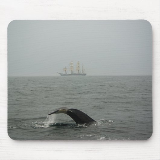 Humpback Whale and Tall Ship 2 Mousepad (Vorne)