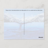 Humpback Whale Bible Verse - Postkarte (Rückseite)