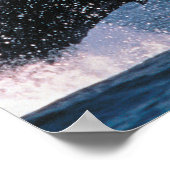 Humpback Whale Breaching Poster (Ecke)