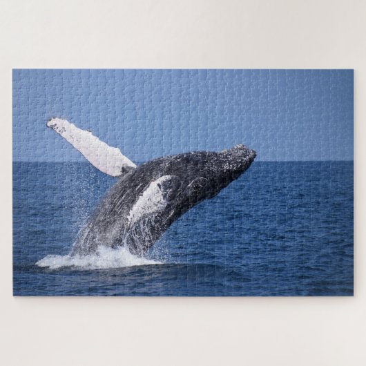 Humpback Whale bricht den Ozean Puzzle (Horizontal)