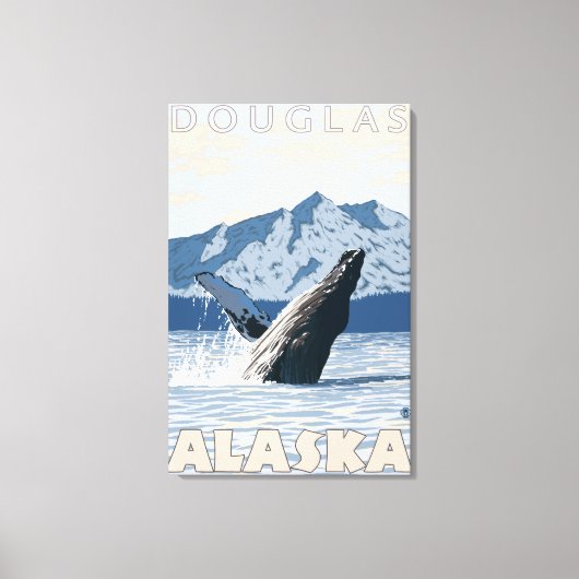 Humpback Whale - Douglas, Alaska Leinwanddruck (Vorderseite)