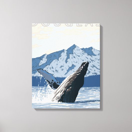 Humpback Whale - Douglas, Alaska Leinwanddruck (Vorderseite)