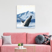 Humpback Whale - Douglas, Alaska Leinwanddruck (Insitu (Wohnzimmer))