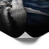 Humpback Whale durch Mondlicht Poster (Ecke)