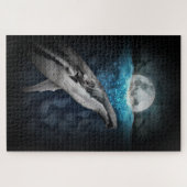 Humpback Whale durch Mondlicht Puzzle (Horizontal)