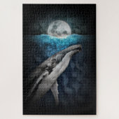 Humpback Whale durch Mondlicht Puzzle (Vertikal)