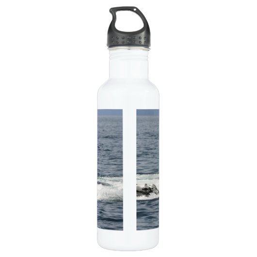 Humpback Whale Edelstahlflasche (Rückseite)