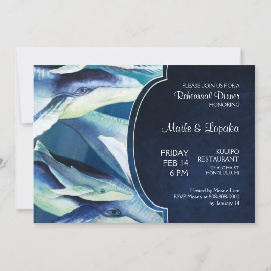 Humpback Whale Einladung (Vorderseite)