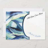 Humpback Whale Einladung (Rückseite)