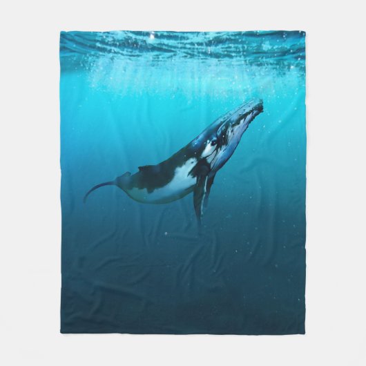 Humpback Whale Fleecedecke (Vorderseite)