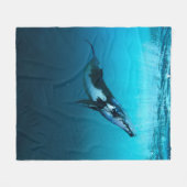 Humpback Whale Fleecedecke (Vorderseite (Horizontal))