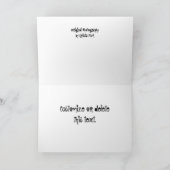 Humpback Whale Fütternd Karte (Innenseite)