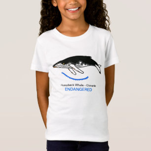 Humpback WHALE -Gefährdete Tiergrafik - T-Shirt