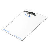 Humpback WHALE - gefährdetes Tier - Notizblock (angewinkelt)