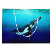Humpback Whale Große Geschenktüte (Rückseite)