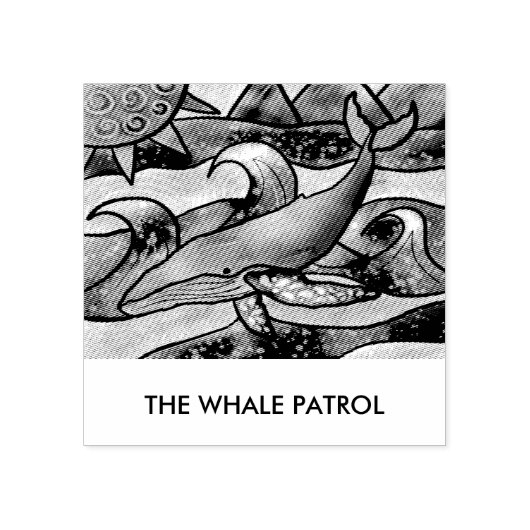 Humpback Whale Gummistempel (Prägung)