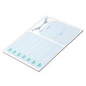 Humpback Whale Heart Weekly Planner Notizblock (angewinkelt)