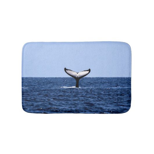 Humpback Whale im Ozean Badematte (Vorderseite)
