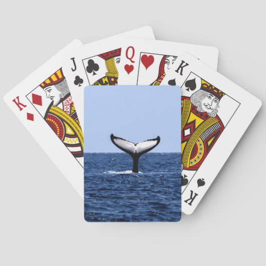 Humpback Whale im Ozean Spielkarten (Rückseite)