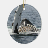 Humpback Whale Keramik Ornament (Links)