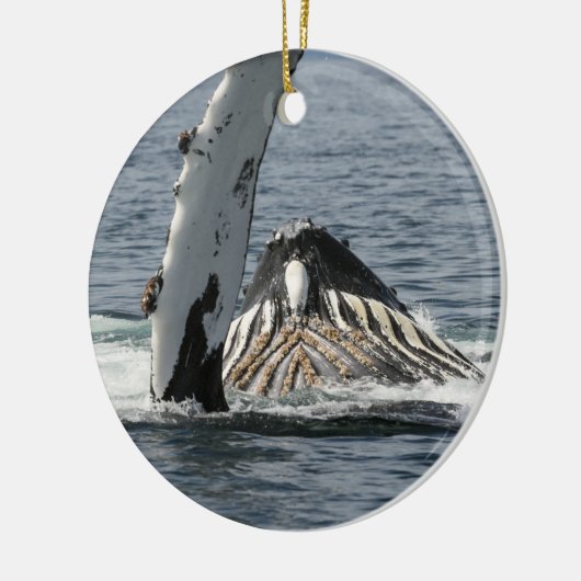 Humpback Whale Keramik Ornament (Links)
