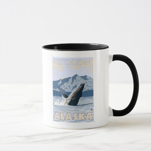 Humpback Whale - Ketchikan, Alaska Tasse (Rechts)