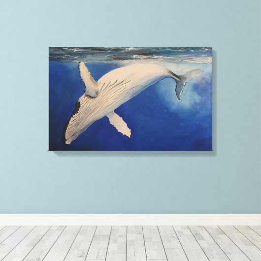 Humpback Whale Leinwanddruck (Insitu (Holzboden))